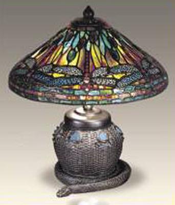  Dragonfly Snake Basket Tiffany Table Lamp