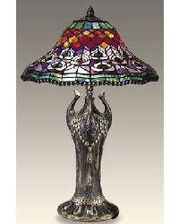 Peacock Tiffany Table Lamp 215