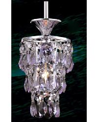 Pandora Pendant Polished Chrome Finish with Blue-Violet