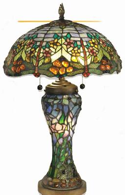 Dale Tiffany Traditional Glass Table Lamp Antique Brown Finish Search Results