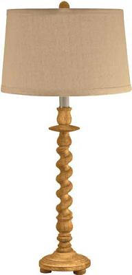 Lamp Works Washed Wood Barley Twist Table Lamp  Search Results