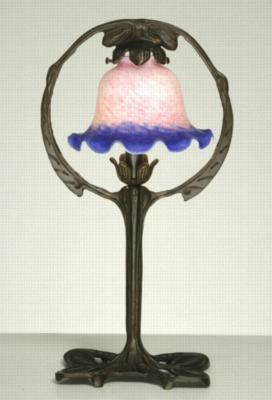 tiffany,meyda tiffany French Pink And Blue Accent Lamp