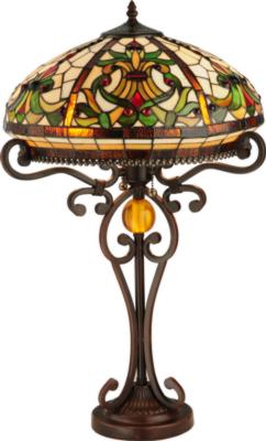 Floral Art Glass Nouveau NEW ITEMS Baroque Table Lamp