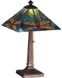 21 Inch High Prairie Dragonfly Table Lamp