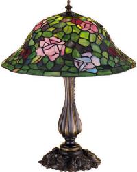 20 Inch High Tiffany Rosebush Table Lamp