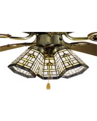 4 Inch Wide Arrowhead Mission Fan Light Shade