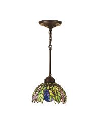 Honey Locust Mini Pendant Lt Blue Pr Lt Green