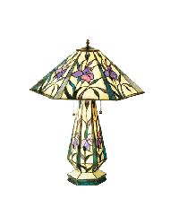 Iris Hex Lit Base Table Lamp