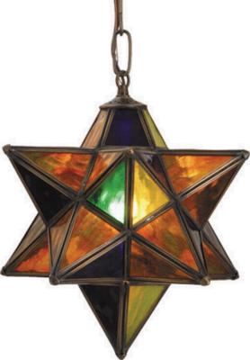 Victorian Mission Lodge Arts & Crafts Art Glass Contemporary Religious Holiday ANTIQUE REPRODUCTIONS Moravian Star Mini Pendant