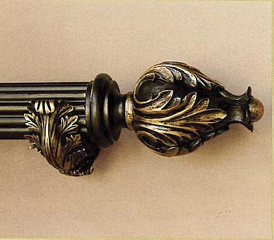 The Finial Company Tulip Finial  3 Inch Curtain Rods
