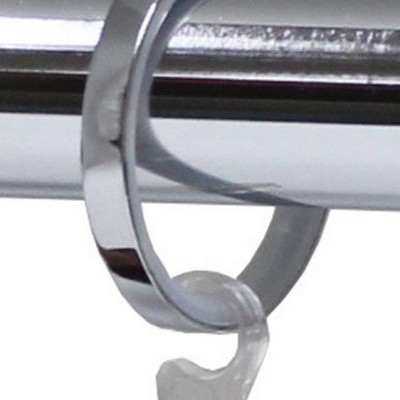 Brimar Flat Curtain Ring with Clip Chrome in Fifth Avenue DX131 CHR Silver  Silver Curtain Rings Metal Curtain Rings Curtain Rings with Clips 