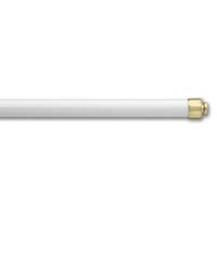 Graber 7/16 inch Round Sash Cafe Curtain Rods 28-48 Inches Graber Catalog 2-981-1 Beige 