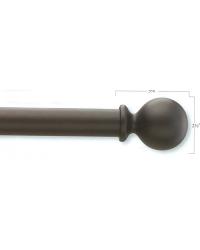 1 3/8 inch Simplicity Finial Pair