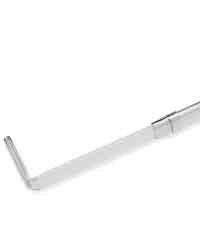 Crystal Clear Single Curtain Rod by  Konnect International 