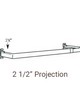 Graber Single Lock-Seam Curtain Rod  - 28-48 inches Off-White