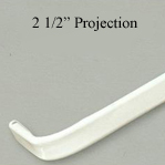 Single Lock-Seam Curtain Rod 2 1/2