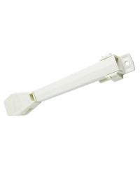 Molded Plastic Cord Tension Pulley White