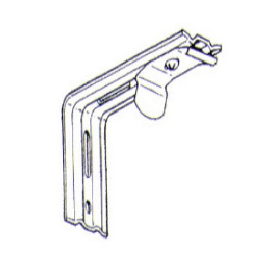 Graber CONTRACK SNAP IN WALL BRACKET Graber Catalog 9-957-1 Beige  Traverse Rod Hardware and Accessories 
