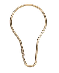 Pear Hook Brass Ceiling Track