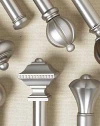 METAL CURTAIN ROD SET ADJUSTABLE 86–128 INCHES- WHOLE HOME-FOR