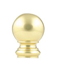 Vesta Ball Finial Polished Brass