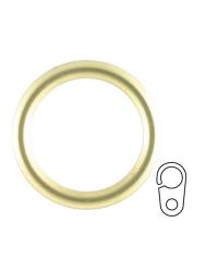Ring with Clip Polished Brass Brise Bise