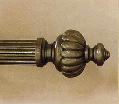 The Finial Company Full Bloom Finial  3 Inch Curtain Rods