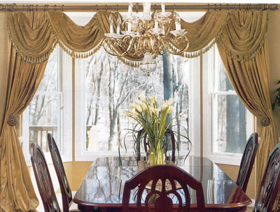 Traditional Bay Window Treatment