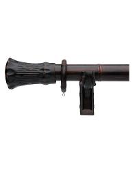 2 Inch Antique Black Bamboo Rod Botanica