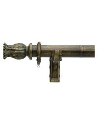 2 Inch Antique Green Bamboo Rod Botanica