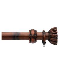 2 Inch Antique Red Bamboo Rod Botanica