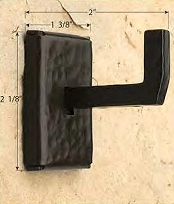 Brimar Decorative Iron Tieback Hook in Chalet DCH52-FGI Black  Curtain Tie Backs 