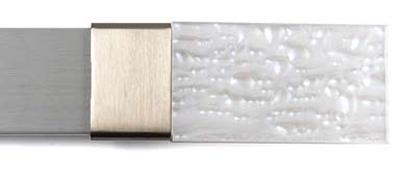 Brimar Shimmery Pearl Finial in Manhattan DMX02 IVR  Metal Rods Modern Curtain Rods 