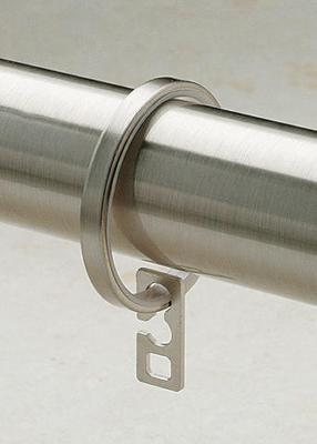 Brimar Steel Ring in Tuxedo DTX31-STL  Drapery and Curtain Rings Small Curtain Rings Metal Curtain Rings Silver Curtain Rings 