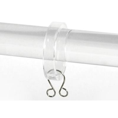 Brimar Clear Acrylic Ring in Ice DTX32-ACR  Drapery and Curtain Rings Modern Curtain Rings White Curtain Rings Small Curtain Rings 