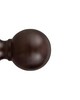 Finestra Swivel Socket for 1 38 Pole Walnut