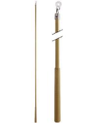 Metal Baton 48in Plastic Attachment FM314A Brushed Brass by   