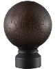 Aria Metal Rustic Forged Ball                 AM Matte Black
