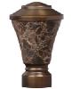 Aria Metal Fluted Stone Trumpet                 Brushed Bronze