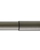 Aria Metal Adjustable Telescoping Curtain Rod 66-120 in Brushed Black Nickel