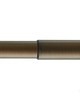 Aria Metal Adjustable Telescoping Curtain Rod 66-120 in Brushed Bronze