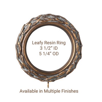  Leafy Resin Ring 3.5ID