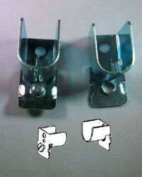 Traverse Sheer Rod Brackets Zinc Chromate