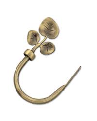 Triple Leaves Holdbacks Antique Brass Frameworks