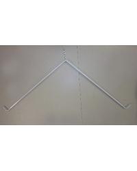 Corner Lockseam Rod White Kirsch