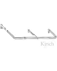 Valance Rod Lockseam White