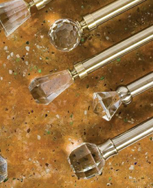 Crystal Curtain Rods