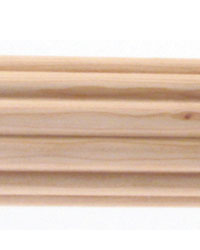 1 3/8in Dia. Fluted Wood Pole 4ft UNFINISHED 2008-2009 Catalog