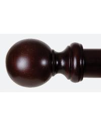 1 3/8 in BALL FINIAL STANDARD Shown in Antique Gold Wood Pole