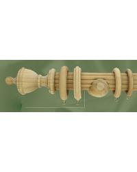 1 3/8 in TRADITIONAL FINIAL UNFINISHED Unfinished Wood Pole